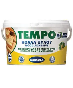 Κόλλα Ξύλου Κρυσταλλική 1 Κιλού Tempo Mercola