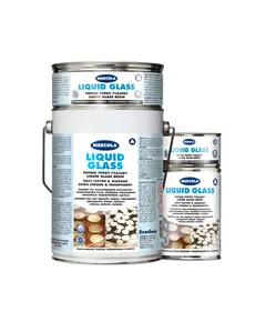 Διάφανη Ρητίνη Υγρού Γυαλιού Δύο Συστατικών 320 Γραμμαρίων Liquid Glass Mercola