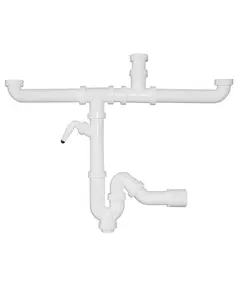 Σιφώνι Νεροχύτη Τριπλό Βαρέως Τύπου 55-9125/S Viospiral