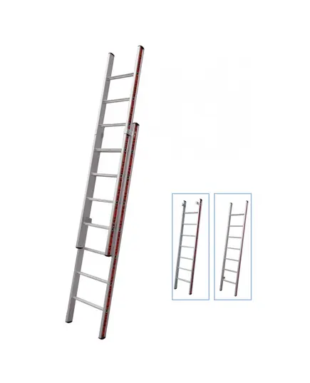 Σκάλα Αλουμινίου Δύο Τεμαχίων 2 Χ 15 Χωρίς Τραβέρσα Βαρέως Τύπου 800415 Profal