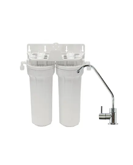 Συσκευή Φίλτρου Νερού Κάτω Πάγκου 9΄΄3/4 Δύο Σταδίων 01-02405 Μέ Βρυσάκι Aqua