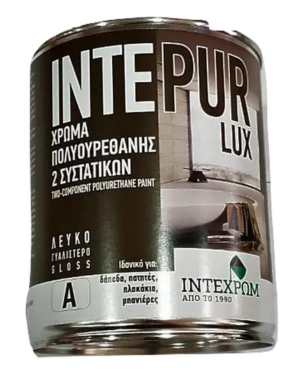 Σμάλτο Εποξειδικό Βαφής Μπανιέρας Λευκό Intepur Lux 0.75 Lt Ιντεχρώμ