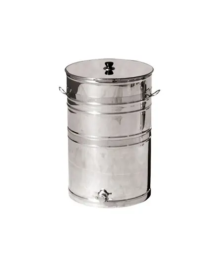 Δοχείο Μελιού Ανοξείδωτο 75 Κιλών Ανοιχτό Καπάκι 16035  Βιοφάν