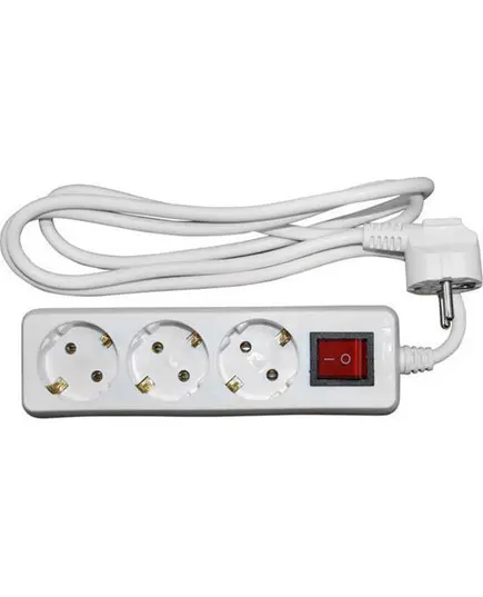 Πολύπριζο Τριών Θέσεων Μέ Διακόπτη Καί Καλώδιο 15-311531 Adeleq