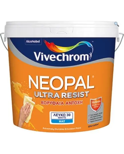 Πλαστικό Χρώμα Αδιάβροχο 3 LT Neopal Ultra Resist  Βιβεχρώμ