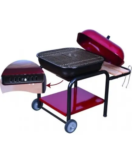 Ψησταριά Κεραμική Βαρέως Τύπου Μέ Καπάκι Καί Ράφι 10405 Βιοφάν