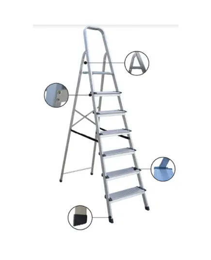 Σκάλα Αλουμινίου 4+1 Βαριάς Κατασκευής 206401 Plus Profal