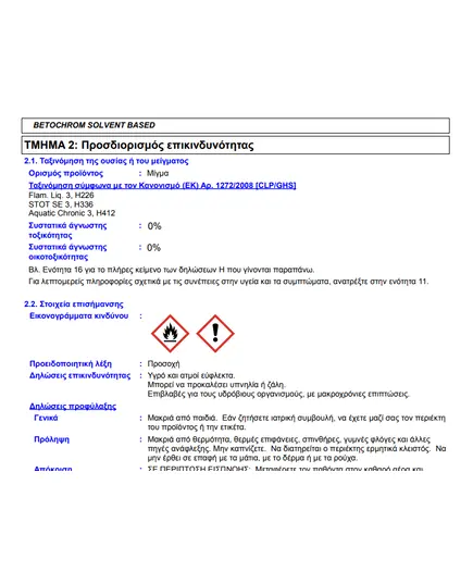 Τσιμεντόχρωμα Διαλύτη Betochrom Γκρι 750ml Βιβεχρώμ