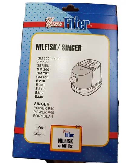 Ανταλλακτικές Σακούλες Ηλεκτρικής Σκούπας Γερμανίας s NI 1s Nilfisk Singer Eurofilter