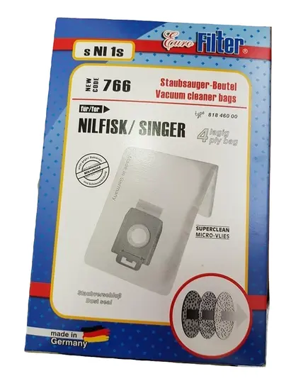 Ανταλλακτικές Σακούλες Ηλεκτρικής Σκούπας Γερμανίας s NI 1s Nilfisk Singer Eurofilter