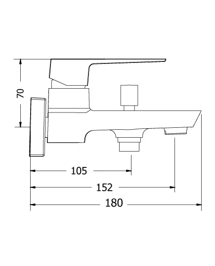 Μπαταρία Λουτρού Βαρέως Τύπου Λουτρού 00-04100 Milena Modea Viospiral