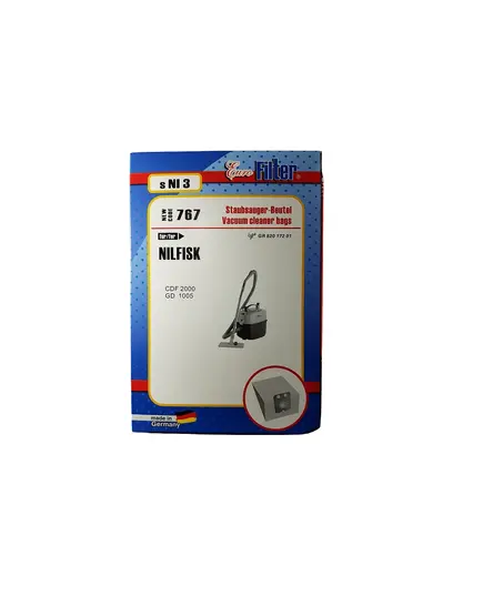 Ανταλλακτικές Σακούλες Ηλεκτρικής Σκούπας Γερμανίας s NI 3 GD 1000 Nilfisk  Eurofilter