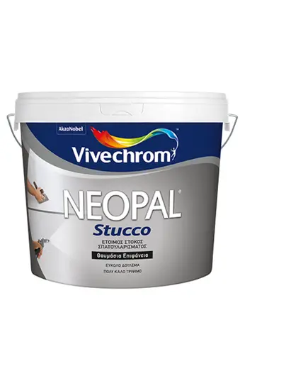 Ετοιμος Στόκος Σπάτουλας Neopal Stucco 5 kg Βιβεχρώμ