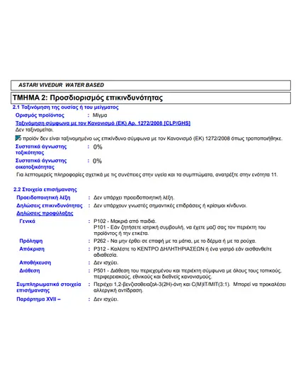 Ακρυλικό Αστάρι Vivedur Νερού 1lt Βιβεχρώμ