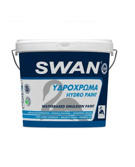 Υδατοδιαλυτό Υδρόχρωμα Εσωτερικής Χρήσης 10 LT Swan