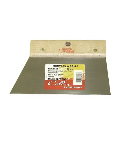 Σπάτουλα Κόλλας Πλακιδίων 3 Χ 3  Ξύλινη Λαβή 562220 Loutil Parfait