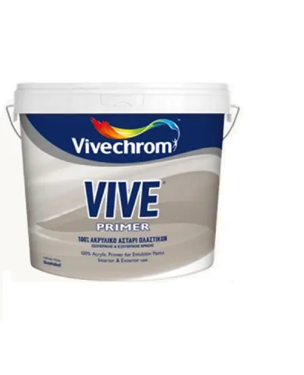 Ακρυλικό Αστάρι Πλαστικών 3lt Vive Primer Βιβεχρώμ