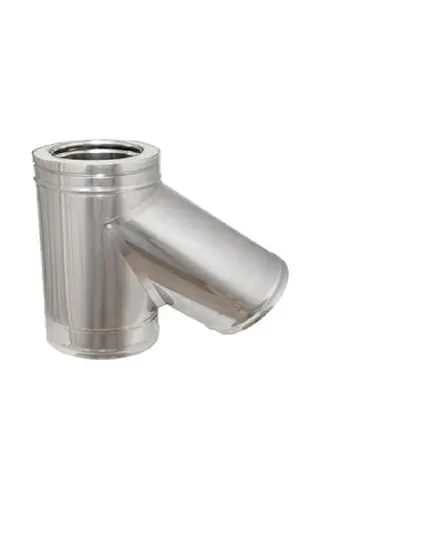 Ημιτάφ 135 Μοιρών Σωλήνας Καπνοδόχου Διπλού Τοιχώματος Ανοξείδωτο Φ300-Φ350 Aisi 304 BA Inoxshell