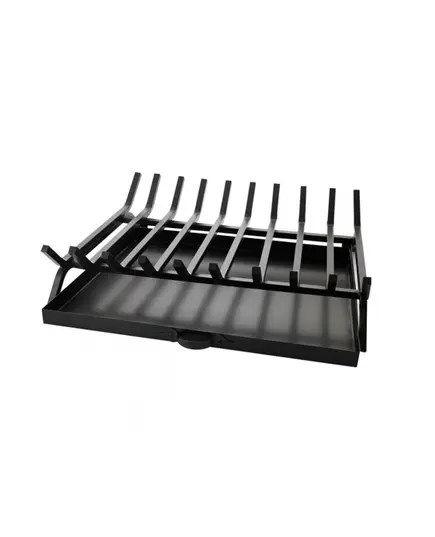 Σχάρα Τζακιού Βαρέως Τύπου Σιδερένια 60 Χ 40 Εκατοστά Μέ Ταψί 12851 Βιοφάν