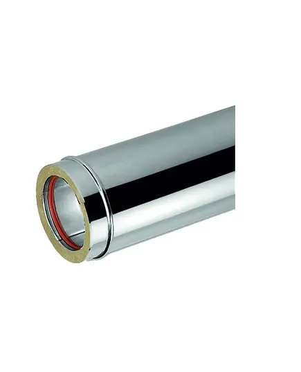 Φλάντζα Θερμοσιλικόνης 200oC Σωλήνας Καπνοδόχου Διπλού Τοιχώματος Ανοξείδωτου Φ300-Φ350 Inoxshell