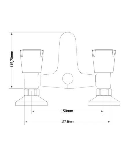 Μπαταρία Λουτρού Αναμεικτική 00-04300 Corona Modea Viospiral