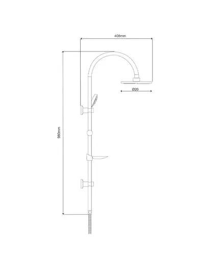 Ντουζιέρα Bali Classic 06-02030/S Viospiral