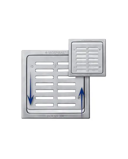 Σχάρα Ασφαλείας Ανοξείδωτη Συρταρωτή 12 Χ 12 Aisi 304 15-1385 Viospiral