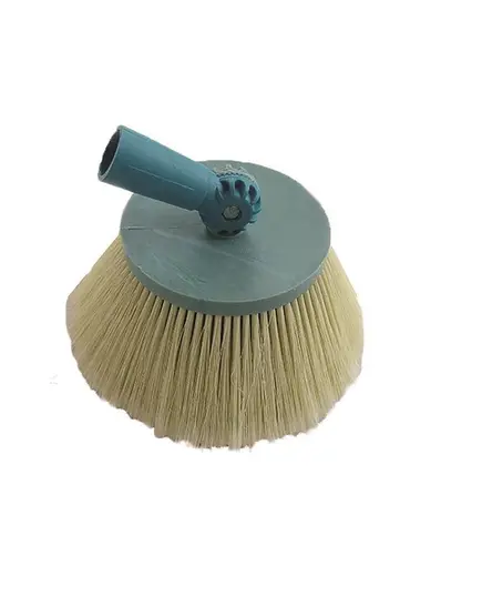 Βούρτσα Στρογγυλή Λευκή Τρίχα 9cm Διαμέτρου  20cm A&D