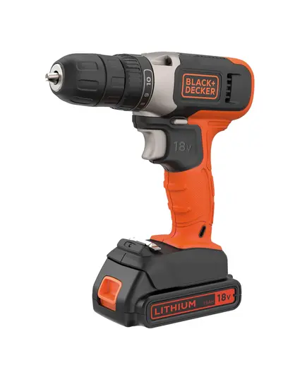 Επαναφορτιζόμενο Δραπανοκατσάβιδο 18 Volt Li-Ion BCD001C1-QW Black & Decker