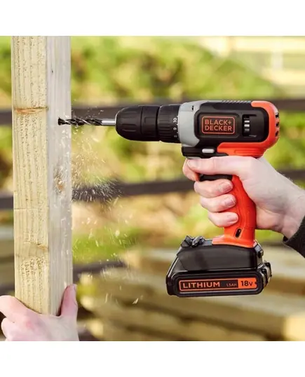 Επαναφορτιζόμενο Δραπανοκατσάβιδο 18 Volt Li-Ion BCD001C1-QW Black & Decker