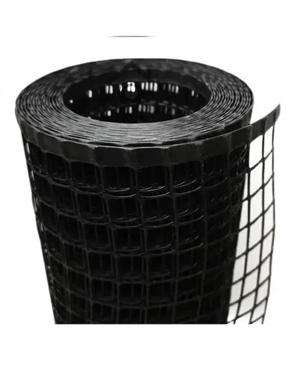 Πλαστικό Πλέγμα Μπαλκονιού Βαρέως Τύπου 1.20 Μέτρου Ελληνικό Ενισχυμένο Μαύρο