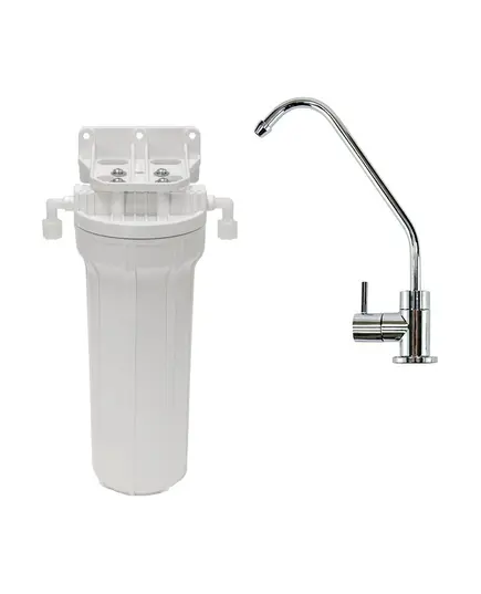 Συσκευή Φίλτρου Νερού Κάτω Πάγκου 9΄΄3/4 Ενός Σταδίου 01-02400 Μέ Βρυσάκι Aqua