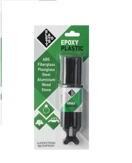 Ταχύπηκτη Ισχυρή Εποξειδική Κόλλα Δύο Συστατικών Για Πλαστικά Epoxy Plastic 28 ML Elastotet