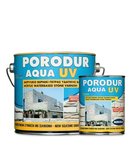 Βερνίκι Πέτρας Νερού Porodur Aqua 750 ml Gloss Mercola