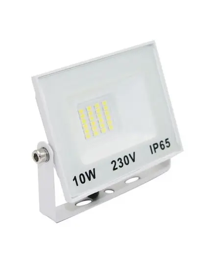 ΠΡΟΒΟΛΕΑΣ LED SMD ΑΛΟΥΜΙΝΙΟΥ ΨΥΧΡΟ 6200Κ IP65 230 VOLT 10 WATT  ΛΕΥΚΟΣ 3-38100 ADELEQ