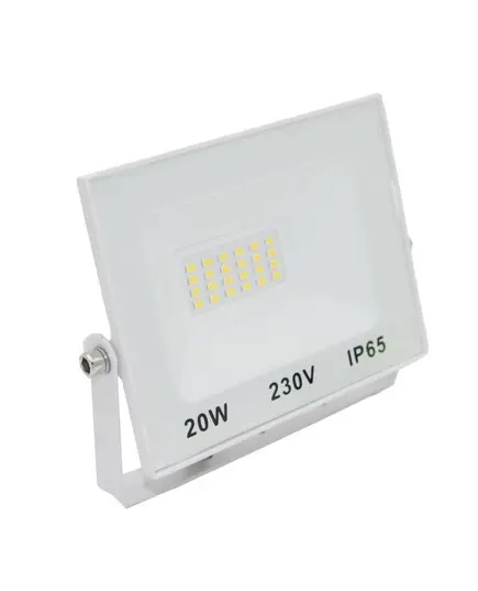 ΠΡΟΒΟΛΕΑΣ LED SMD ΑΛΟΥΜΙΝΙΟΥ ΨΥΧΡΟ 6200Κ IP65 230 VOLT 20 WATT  ΛΕΥΚΟΣ 3-38200 ADELEQ