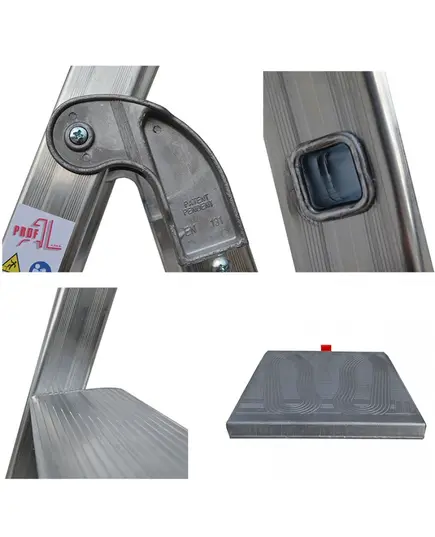 Ενισχυμενη Σκάλα Αλουμινίου 304401 4+1 Σκαλιά X-MAX85 Profal