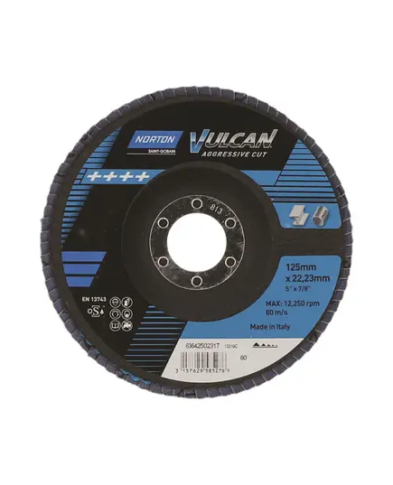 Πολύπτερο Λειάνσεως Ατσαλιού 125 Χ 22 Ν.80 63642502318 Norton