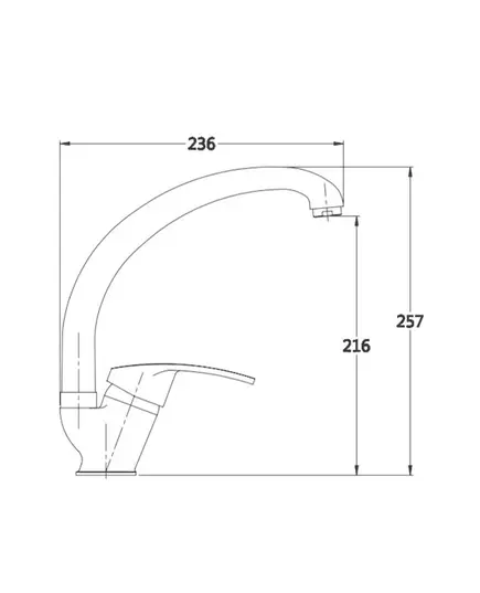 Μπαταρία Ψηλή Πάγκου Κουζίνας 38-01208 Camelia Viospiral