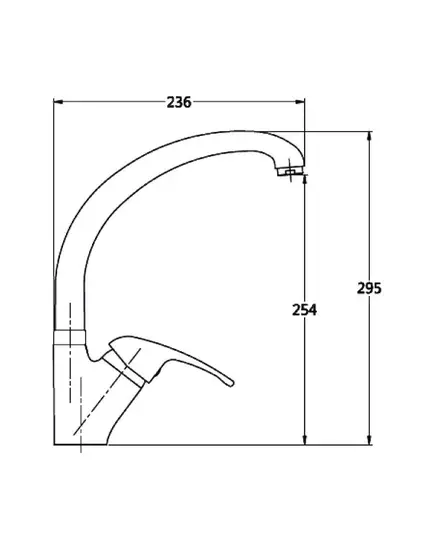Μπαταρία Ψηλή Πάγκου Κουζίνας 38-01308 Fedina Viospiral