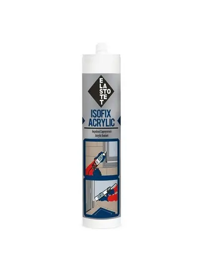 Ακρυλική Σιλικόνη Λευκή 260 ML Isofix Elastotet