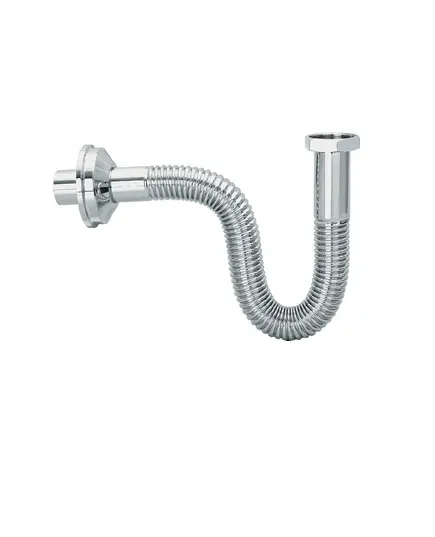 Viospiral Ορειχάλκινο Σιφώνι Νιπτήρα Εύκαμπτο με Έξοδο 32χιλ. Ασημί 14-5140/S