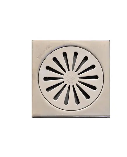 Σχάρα Δαπέδου Ανοξείδωτη Νίκελ Απόχρωση 12 Χ 12 15-01425/ΒΝ Viospiral