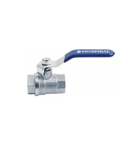 Viospiral 41-1503 Βάνα / Διακόπτης Ευθεία 1'' Σφαιρική Ολικής Ροής με Χερούλι Θηλυκό