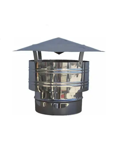 Καπέλο Καμινάδας Ανοξείδωτο Αντιανεμικό Βαρέως Τύπου Aisi 304 Ba Αντιμαγνητικό Φ-230 Techno Inoxshell