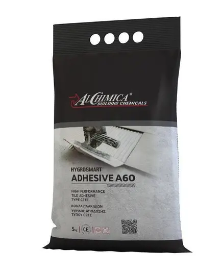 Κόλλα Πλακιδίων 5 Κιλών Υψηλής Προδιαγραφής C2TE Hygrosmart Adhesive A-60 Alchimica