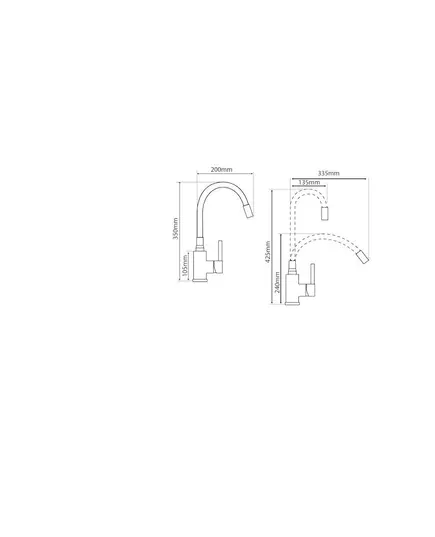 Μπαταρία Πάγκου Ψηλή Μέ Ευκαμπτο Ρουξούνι 38-01408 Futura Ideal Viospiral