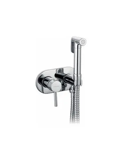 Σέτ Υγιεινής Εντοιχισμού Μέ Ροζέτα Καί Μίξη Νερού 48-01015 Χρωμέ Viospiral