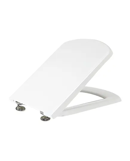 Καπάκι Λεκάνης Slim Soft Close Πλαστικό 44.5x38.5cm Λευκό 58-50327 Plaza Viospiral