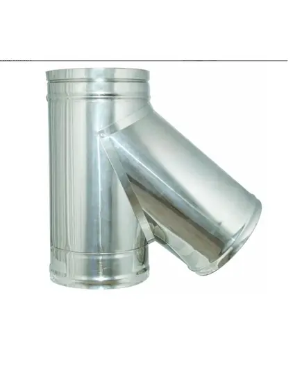 Ημιτάφ Γαλβανιζέ Σωλήνα Καμινάδας Βαρέως Τύπου 135 Μοιρών Πάχους 0.5mm Φ230 Inoxshell